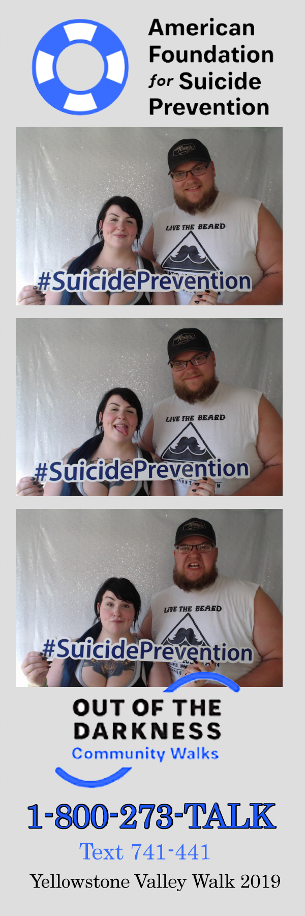 Out of the Darkness Walk 2019 | View more photos from the event at gallery.photoboothbillings.com/u/PhotoBoothBillings/Out-of-the-Darkness-Walk-2019